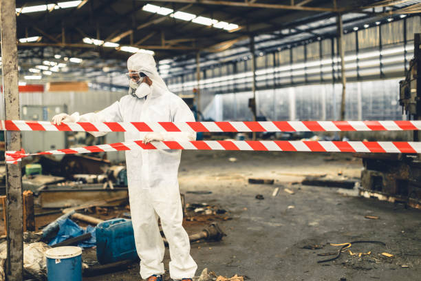 Professional Drug Lab Cleanup technician working in Ellis Grove, IL